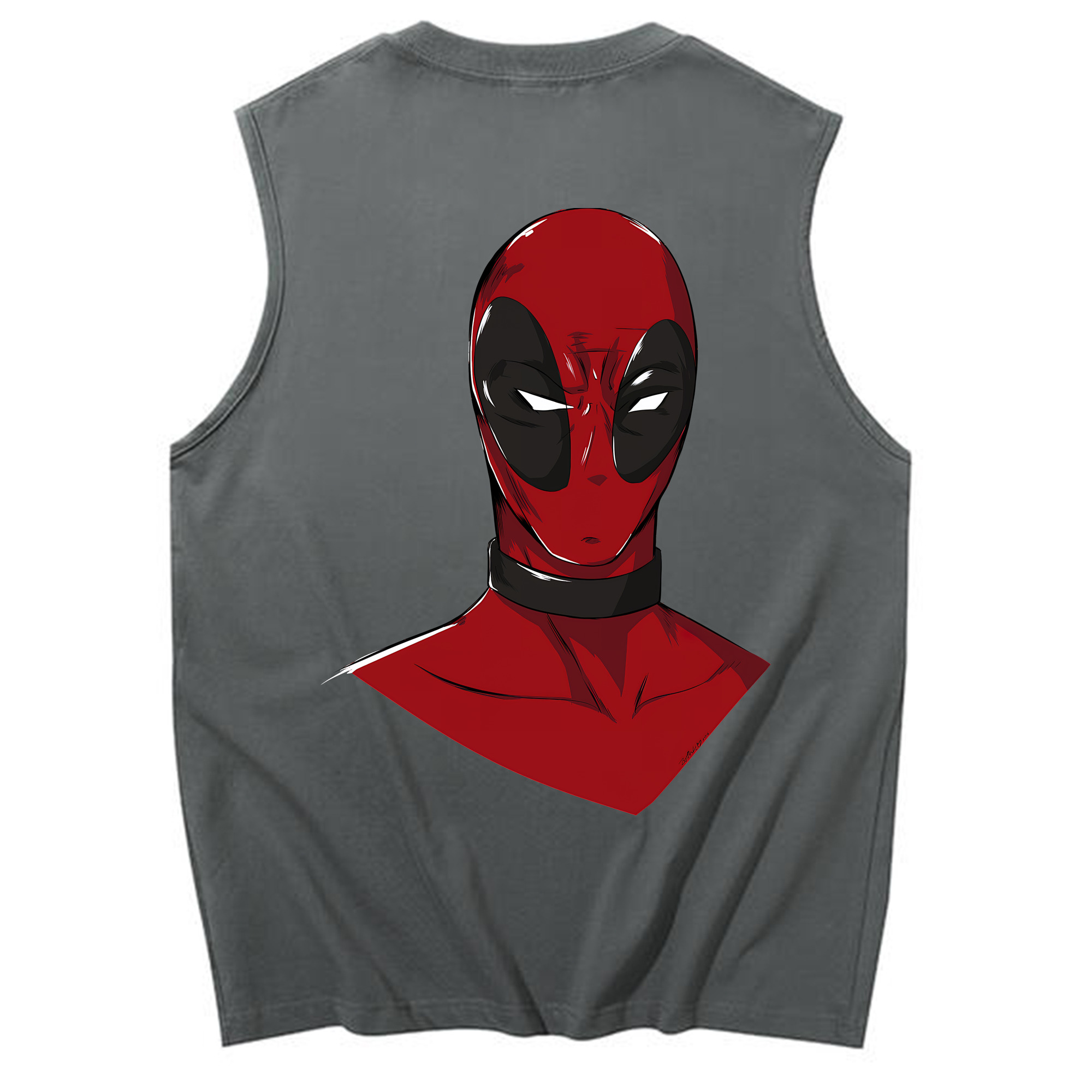 （画像用） Deadpool デッドプール コットン100％タンクトップ（背面プリント）